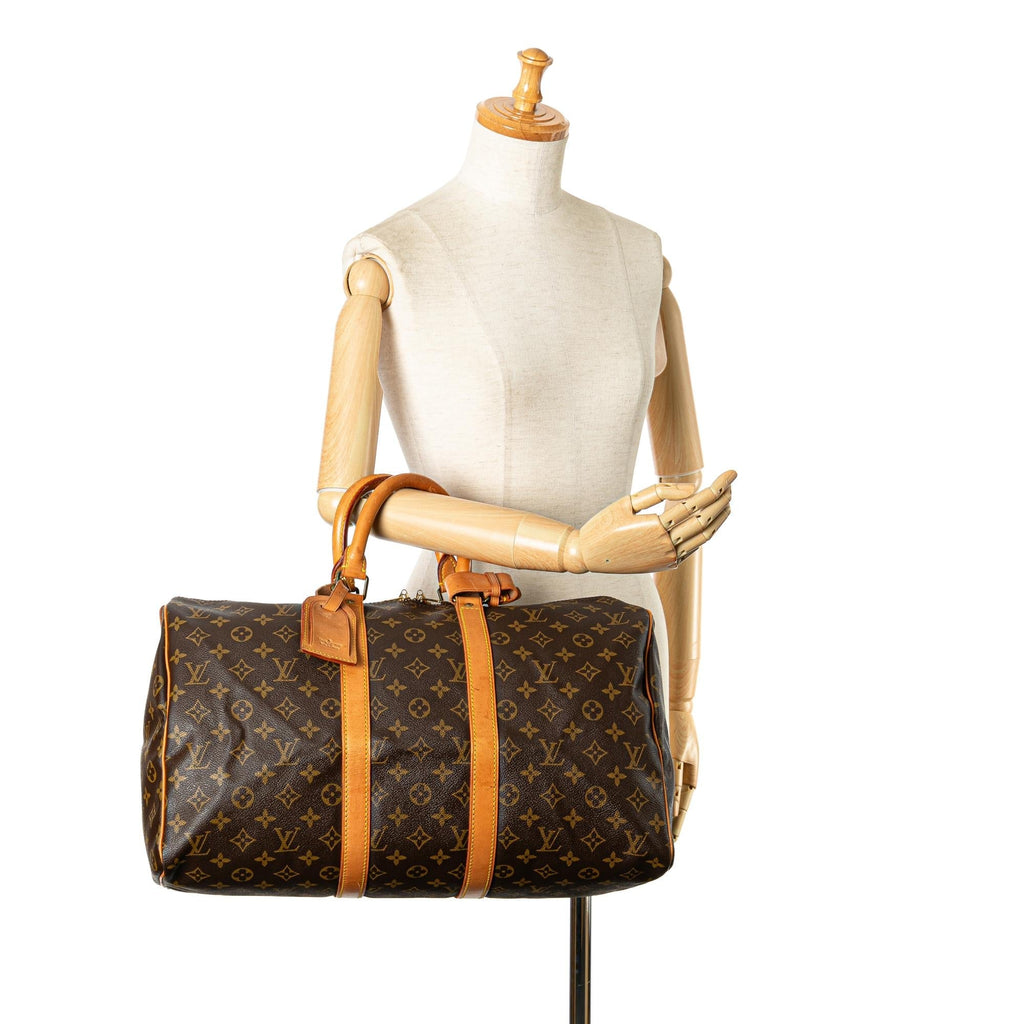 Louis Vuitton Monogram Keepall 45 (SHG-YRH3xV)