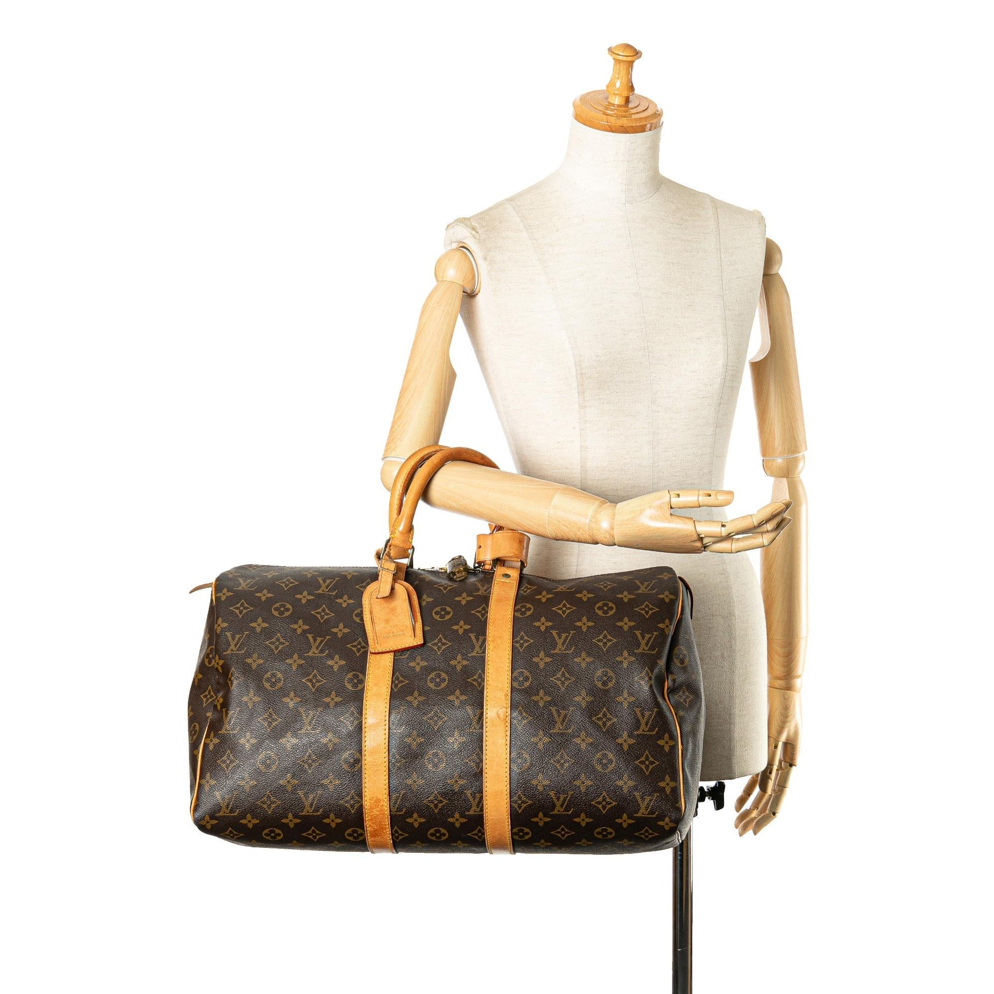 Louis Vuitton Monogram Keepall 45 (SHG-EDHOSD)