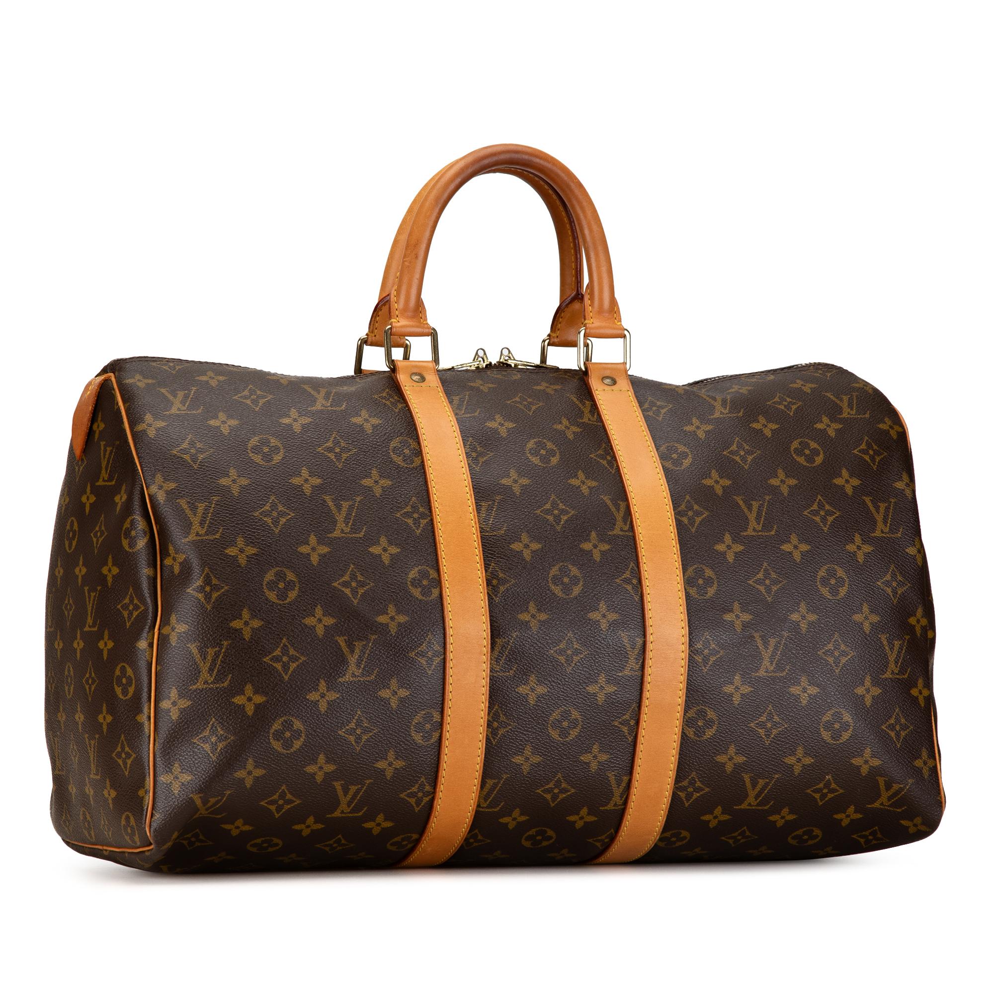 Louis Vuitton Monogram Keepall 45 (SHG-SClpM1)