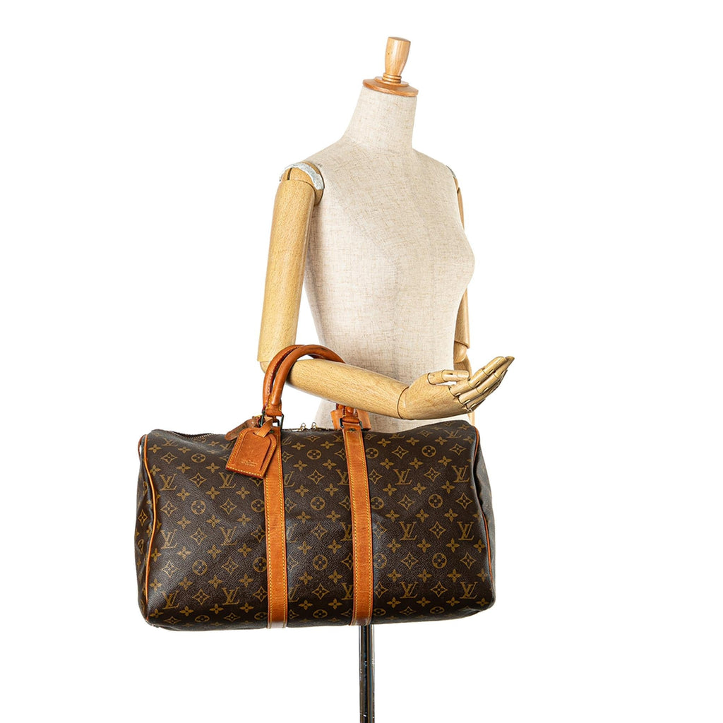 Louis Vuitton Monogram Keepall 45 (SHG-fjCzSw)