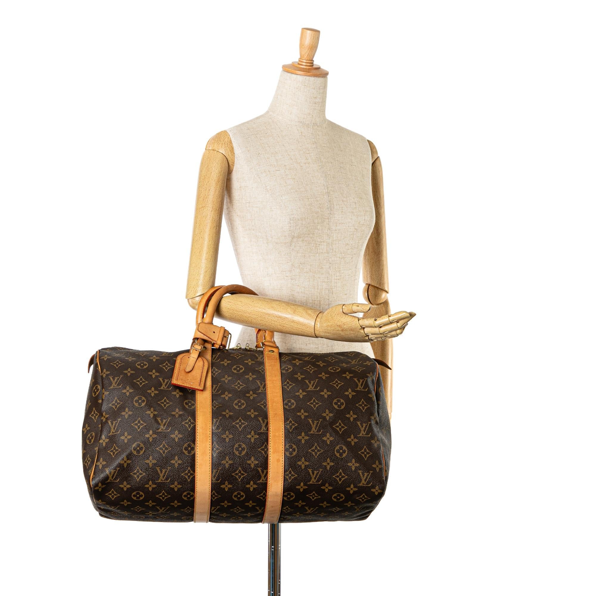 Louis Vuitton Monogram Keepall 45 (SHG-YGSjC7)