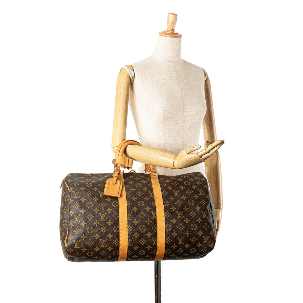 Louis Vuitton Monogram Keepall 45 (SHG-ysdriy)