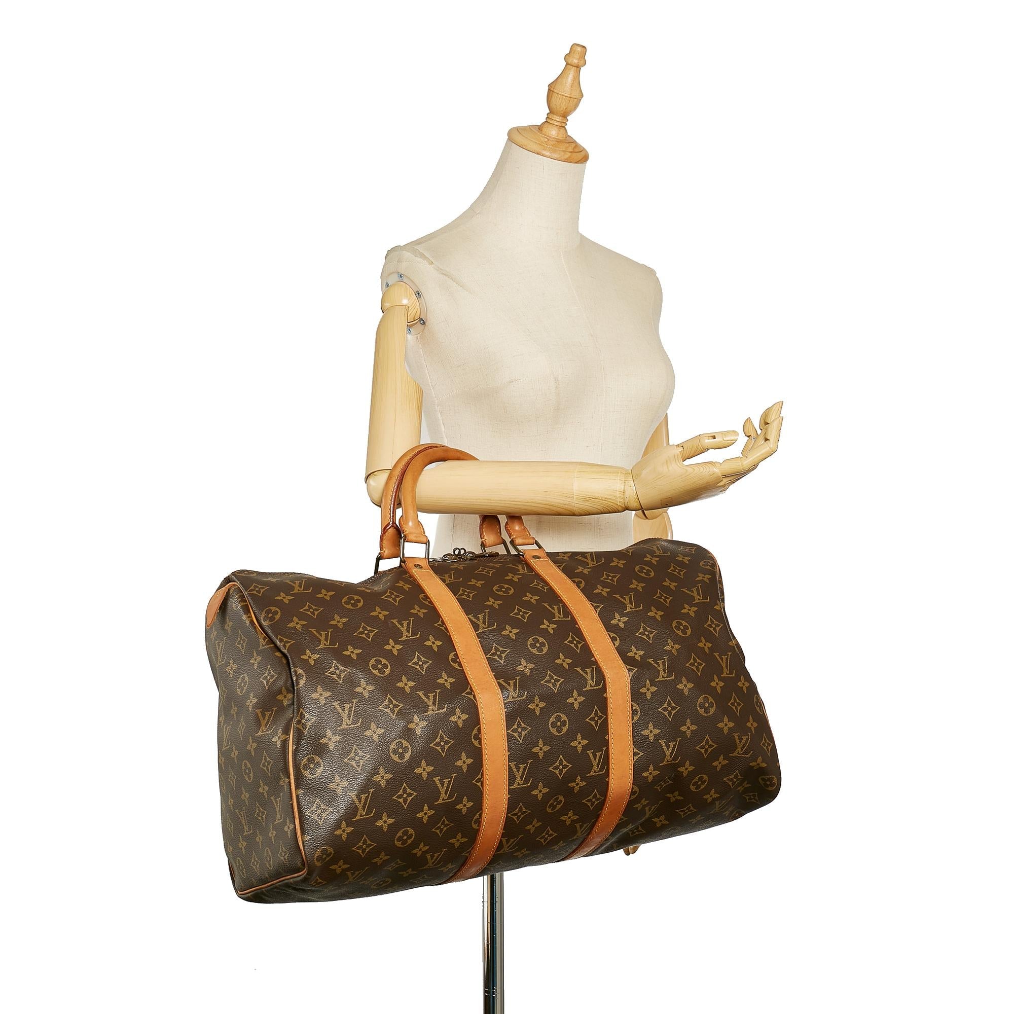 Louis Vuitton Monogram Keepall 50 (SHG-24482)
