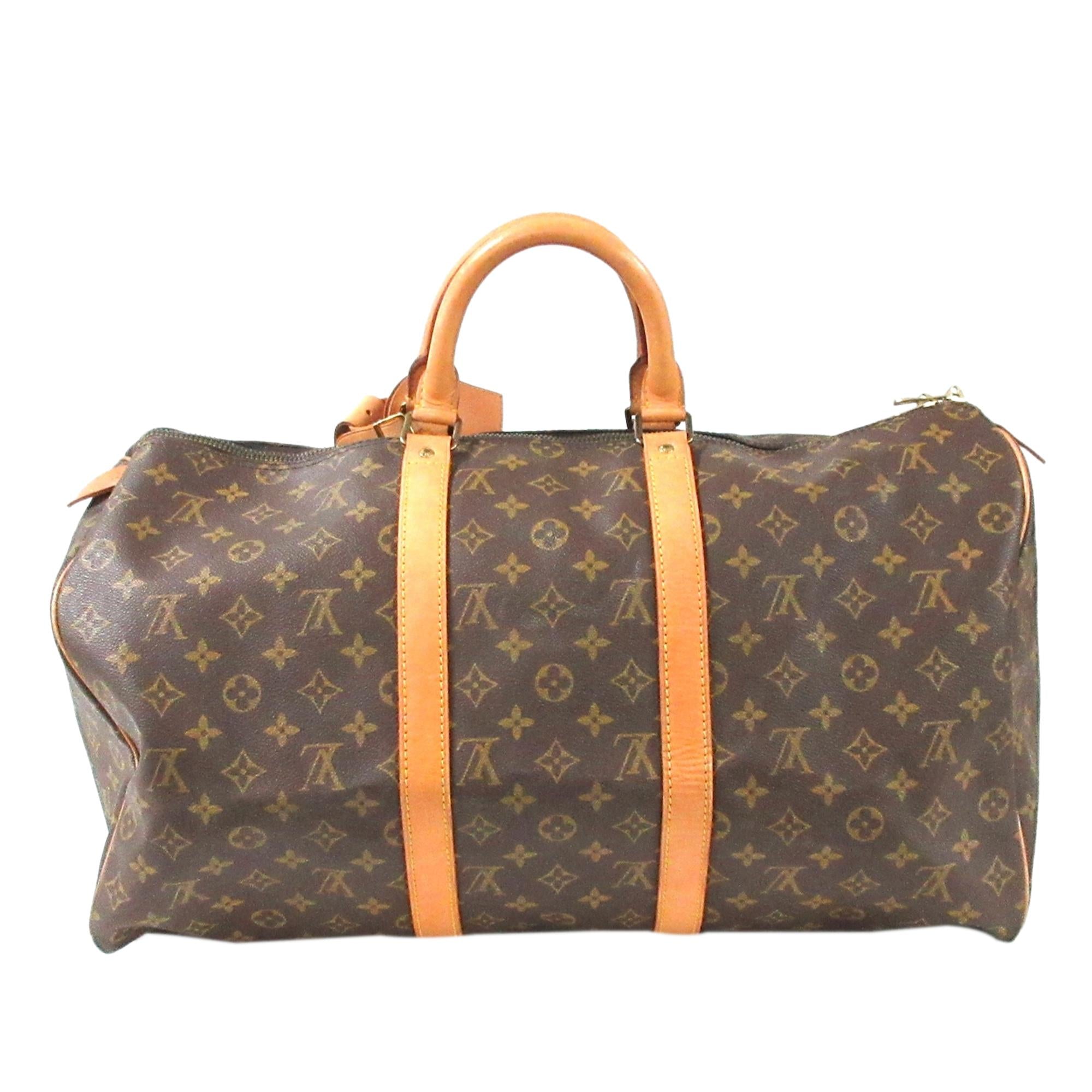Louis Vuitton Monogram Keepall 50 (SHG-35773)