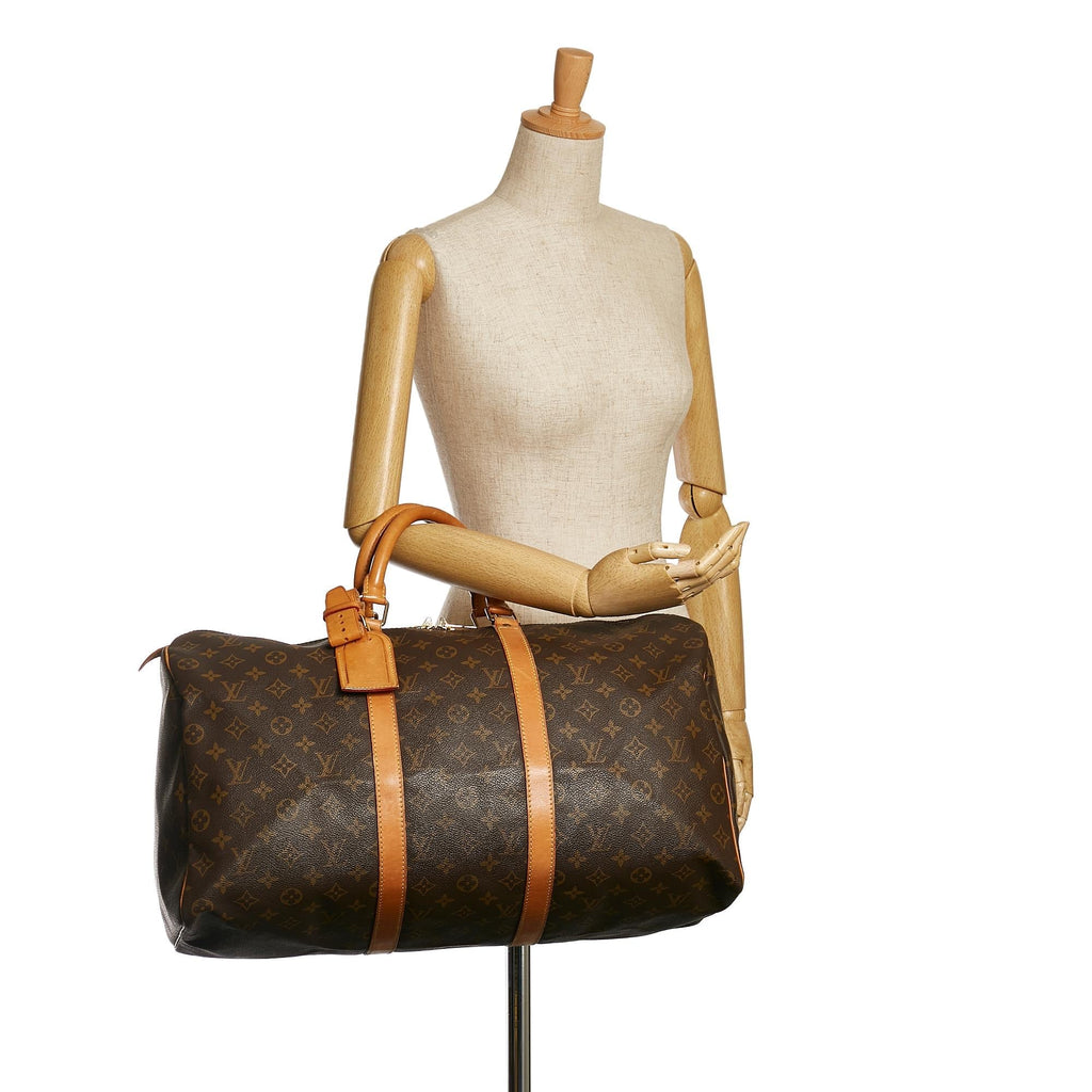Louis Vuitton Monogram Keepall 50 (SHG-35808)