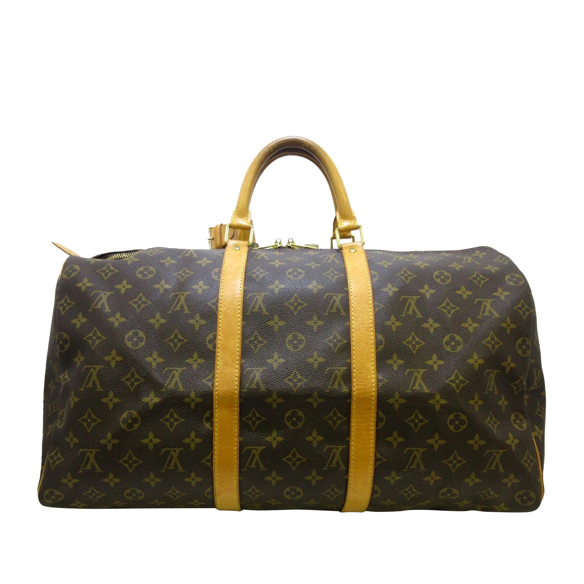 Louis Vuitton Monogram Keepall 50 (SHG-36355)