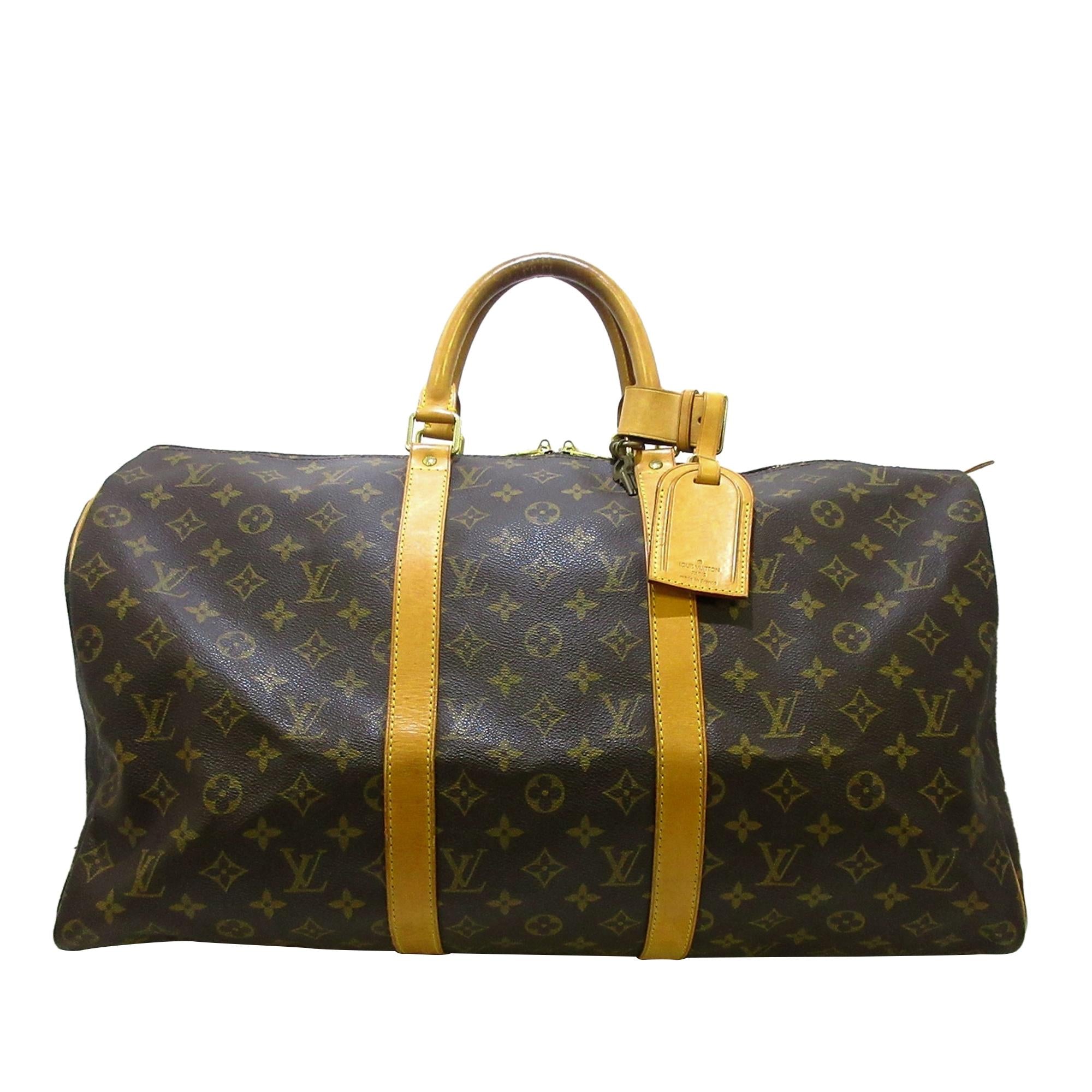 Louis Vuitton Monogram Keepall 50 (SHG-36355)