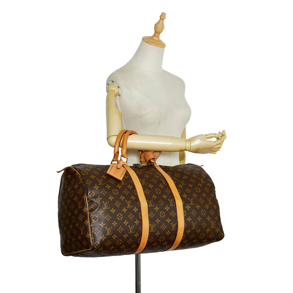 Louis Vuitton Monogram Keepall 50 (SHG-S75lxw)