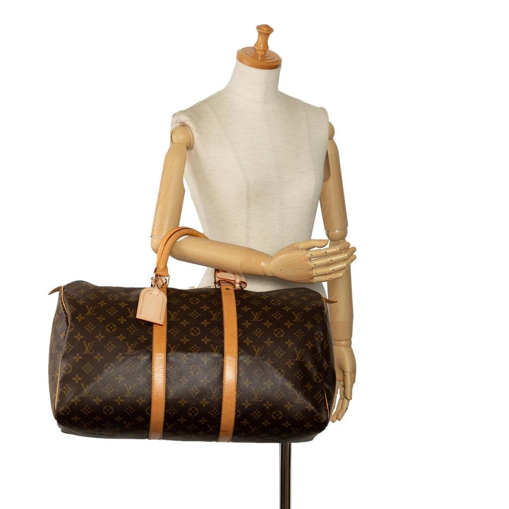 Louis Vuitton Monogram Keepall 50 (SHG-MDUYZV)