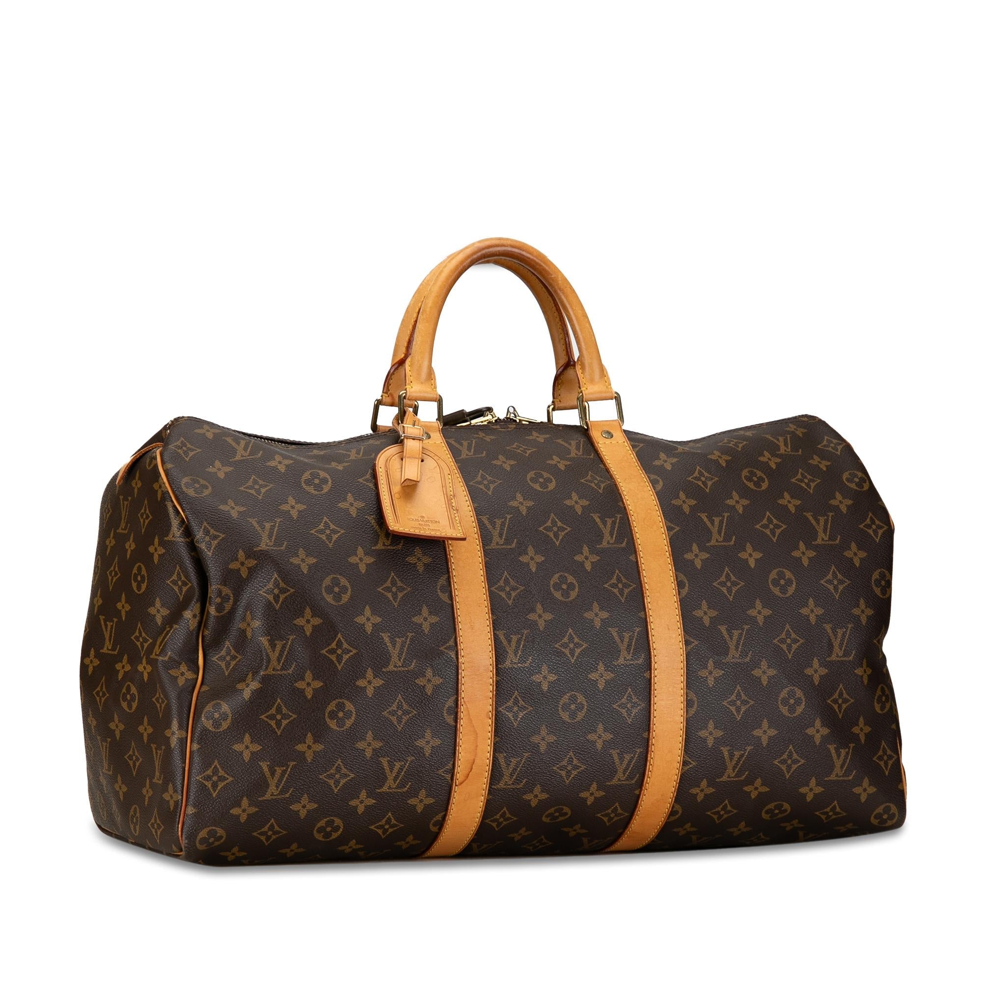 Louis Vuitton Monogram Keepall 50 (SHG-RvBq1W)