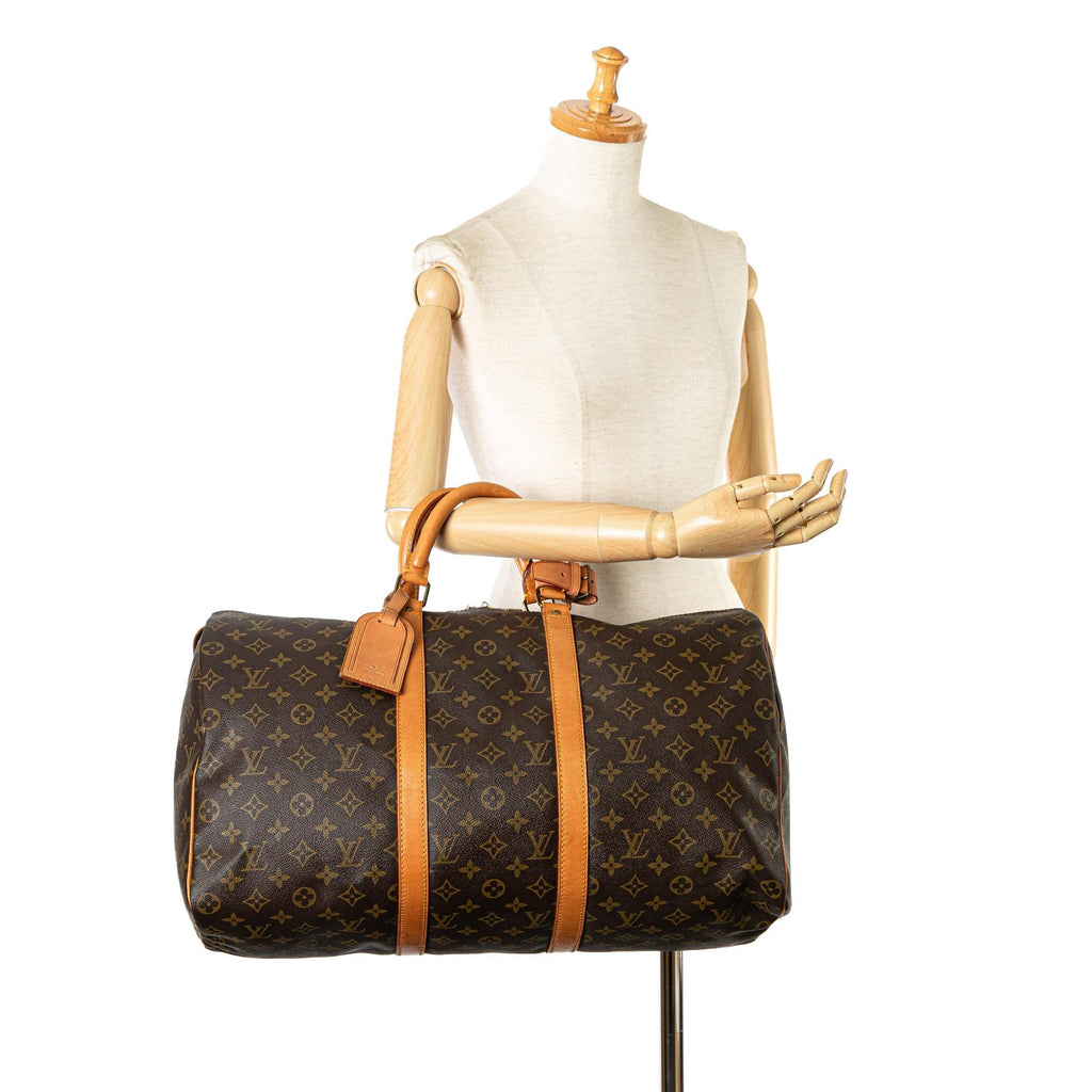 Louis Vuitton Monogram Keepall 50 (SHG-cVG0bL)