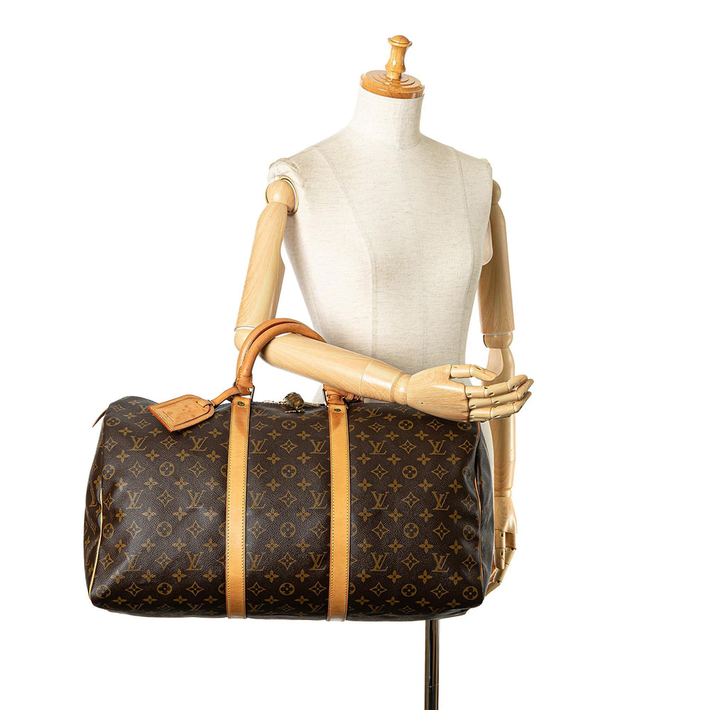 Louis Vuitton Monogram Keepall 50 (SHG-hQdug9)