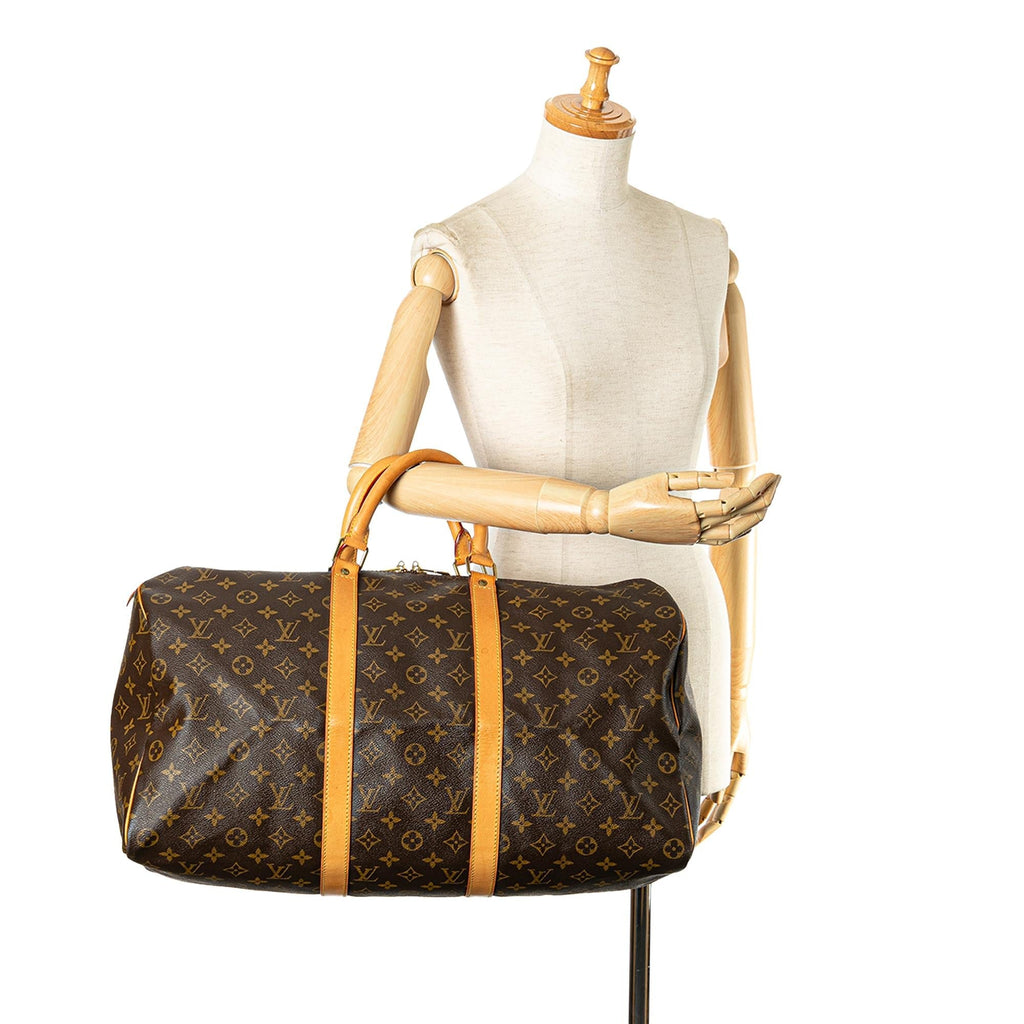 Louis Vuitton Monogram Keepall 50 (SHG-OMzAhA)