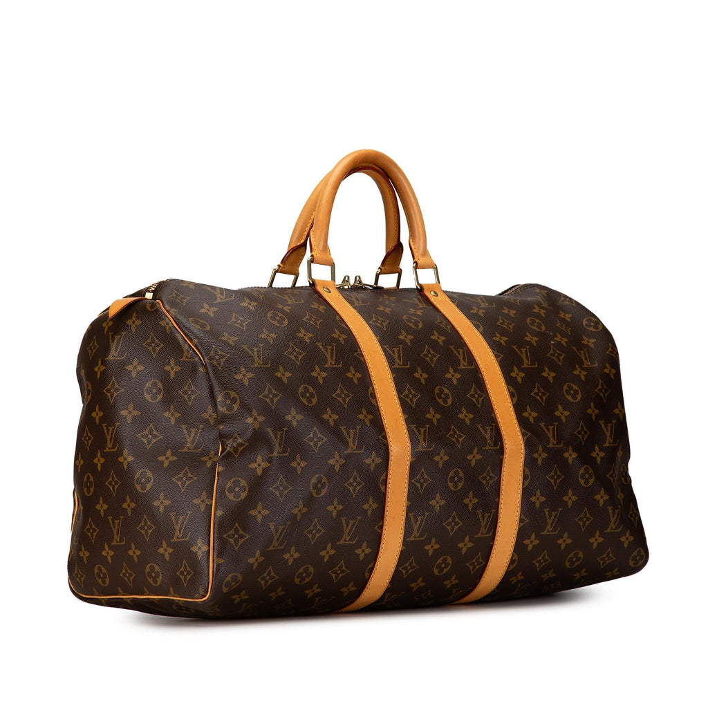 Louis Vuitton Monogram Keepall 50 (SHG-OMzAhA)