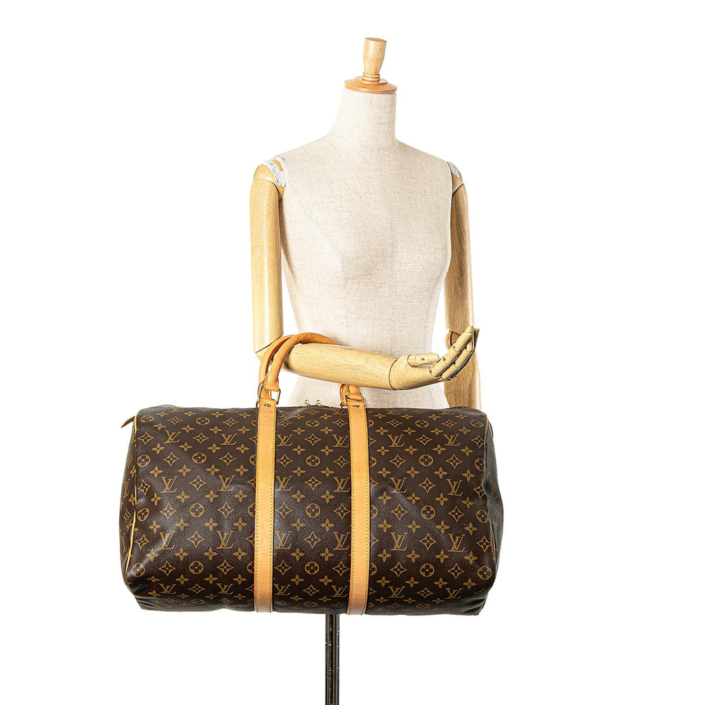 Louis Vuitton Monogram Keepall 50 (SHG-SIdpGk)
