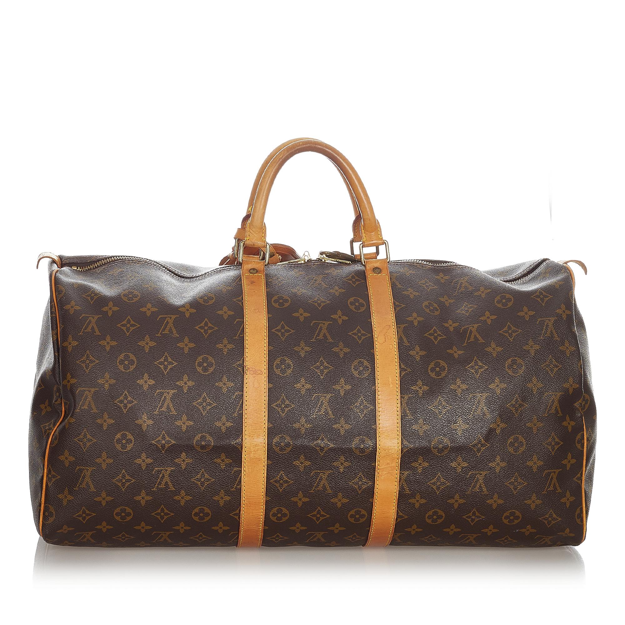Louis Vuitton Monogram Keepall 55 (SHG-23171)
