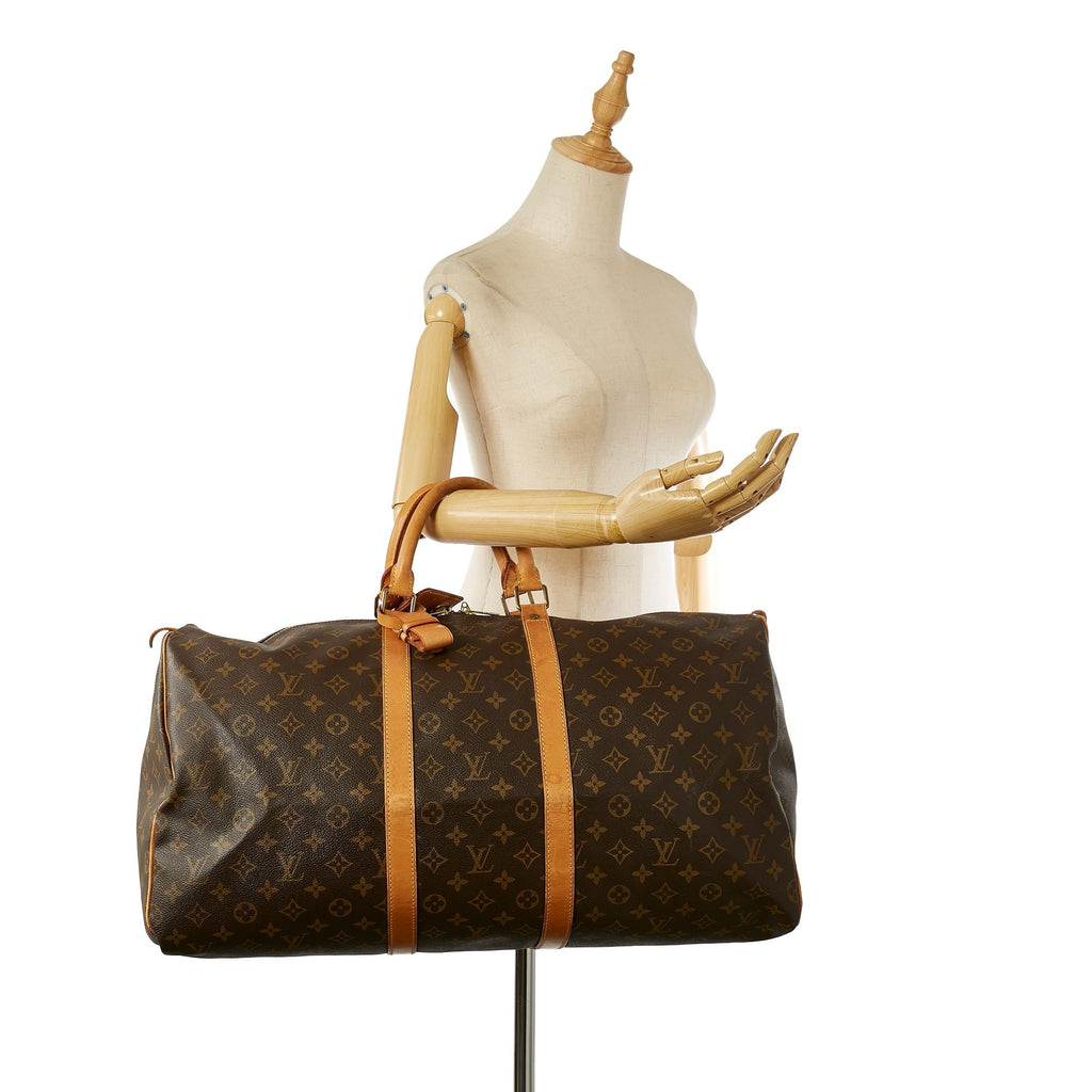 Louis Vuitton Monogram Keepall 55 (SHG-23171)