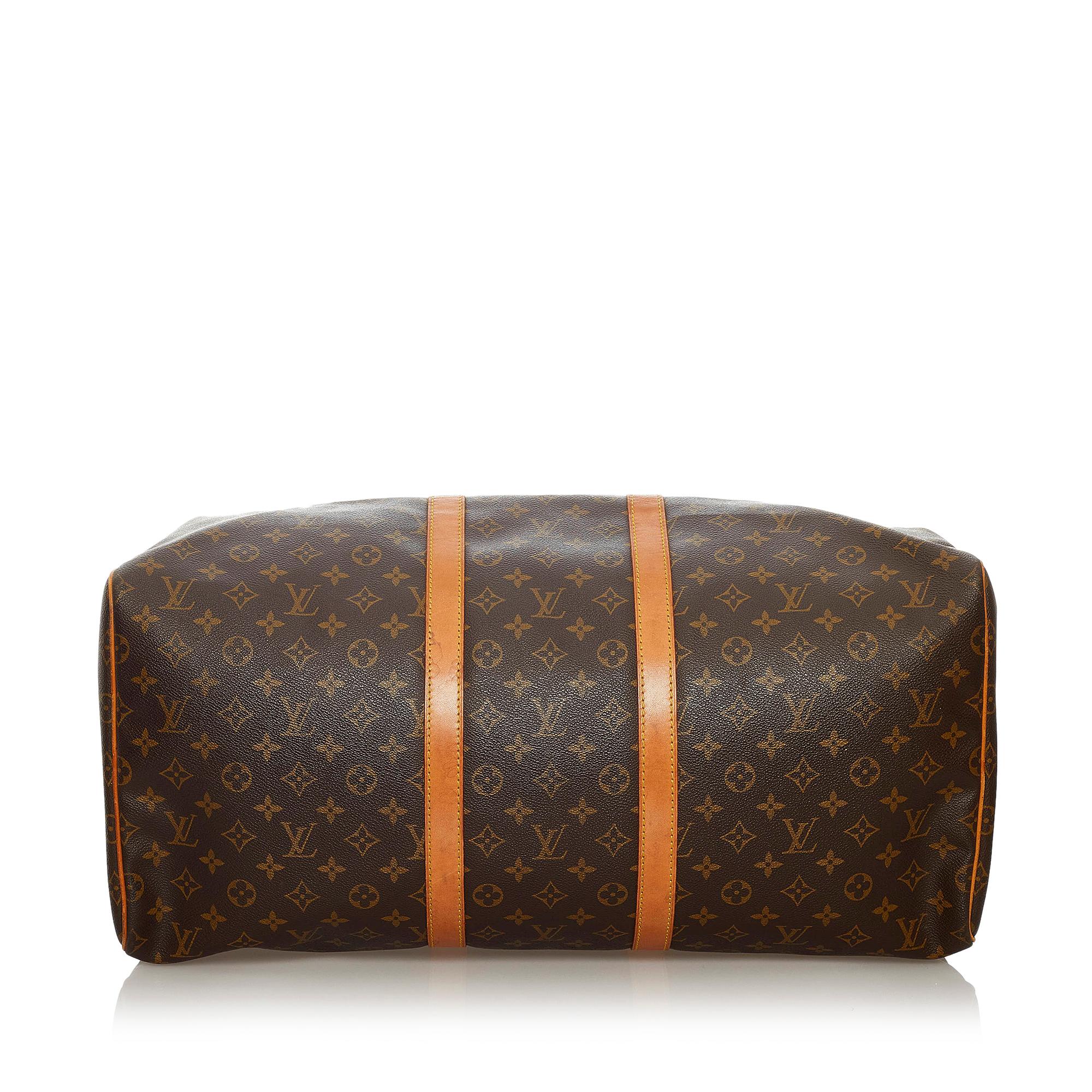 Louis Vuitton Monogram Keepall 55 (SHG-28547)