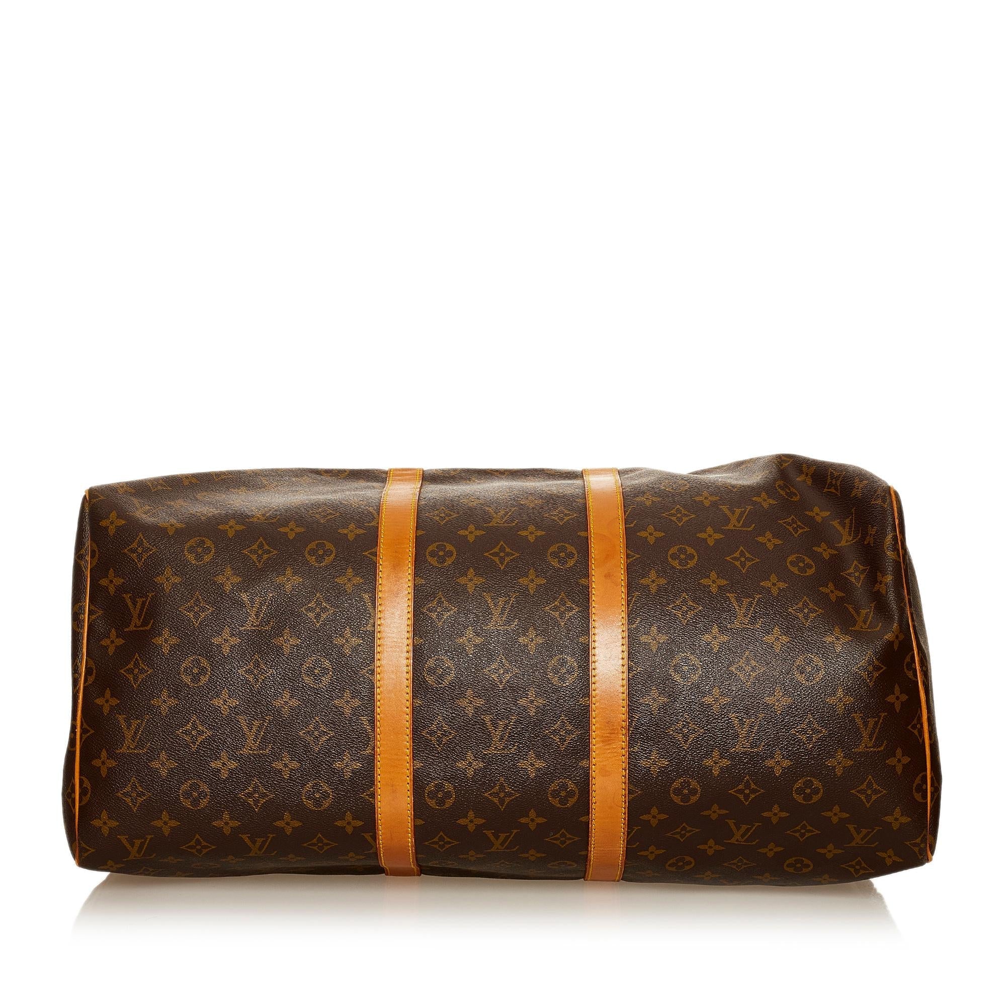 Louis Vuitton Monogram Keepall 55 (SHG-29508)