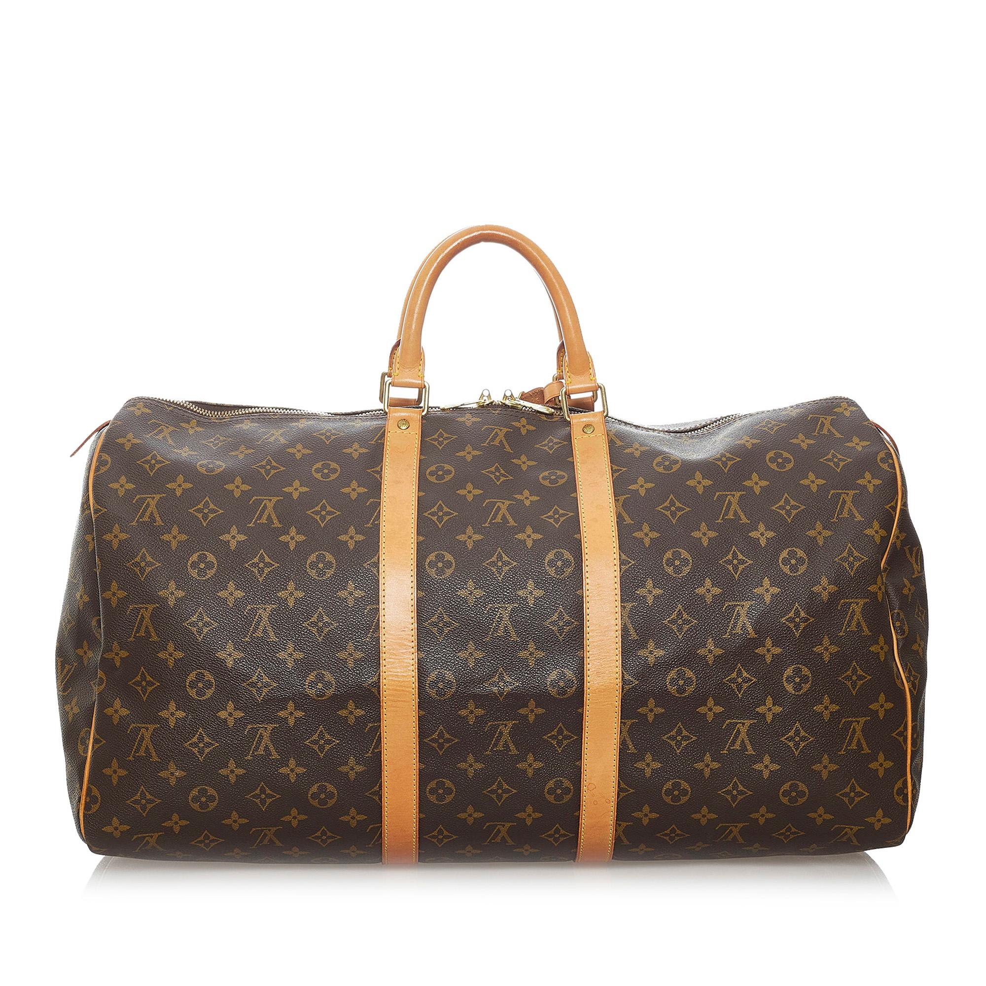 Louis Vuitton Monogram Keepall 55 (SHG-29855)