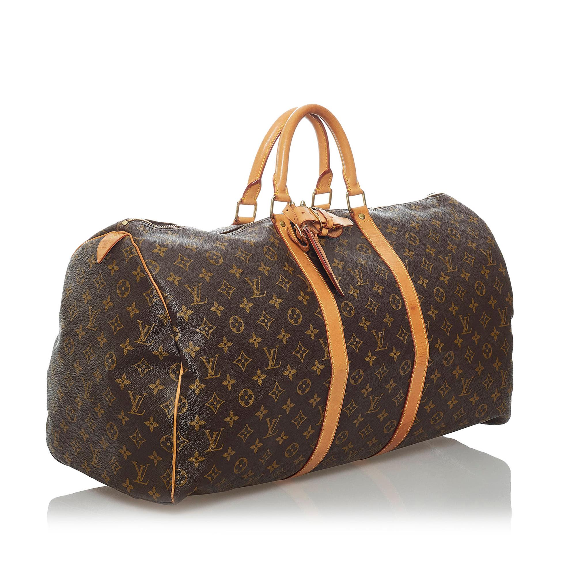 Louis Vuitton Monogram Keepall 55 (SHG-29855)