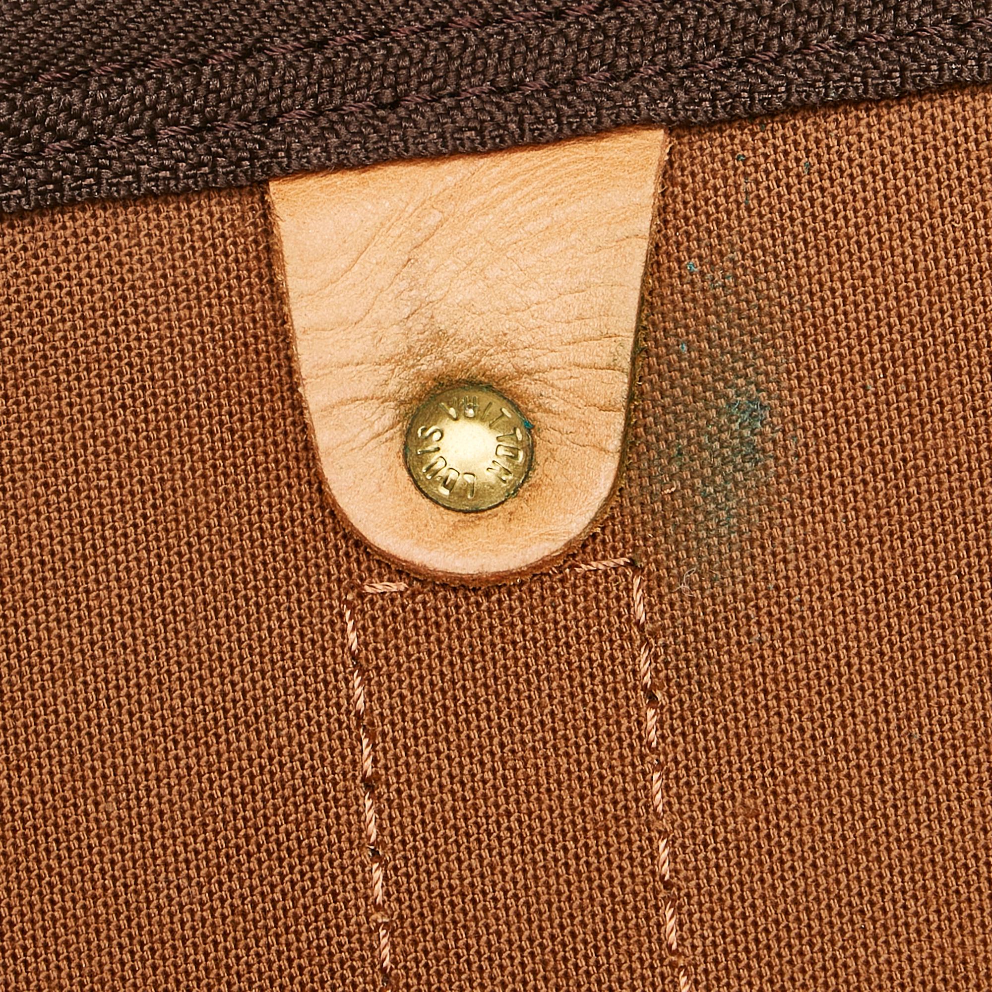 Louis Vuitton Monogram Keepall 55 (SHG-34883)