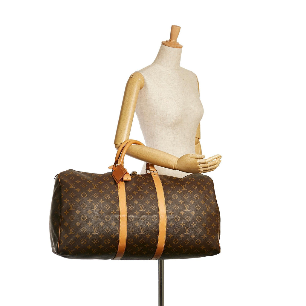 Louis Vuitton Monogram Keepall 55 (SHG-34883)