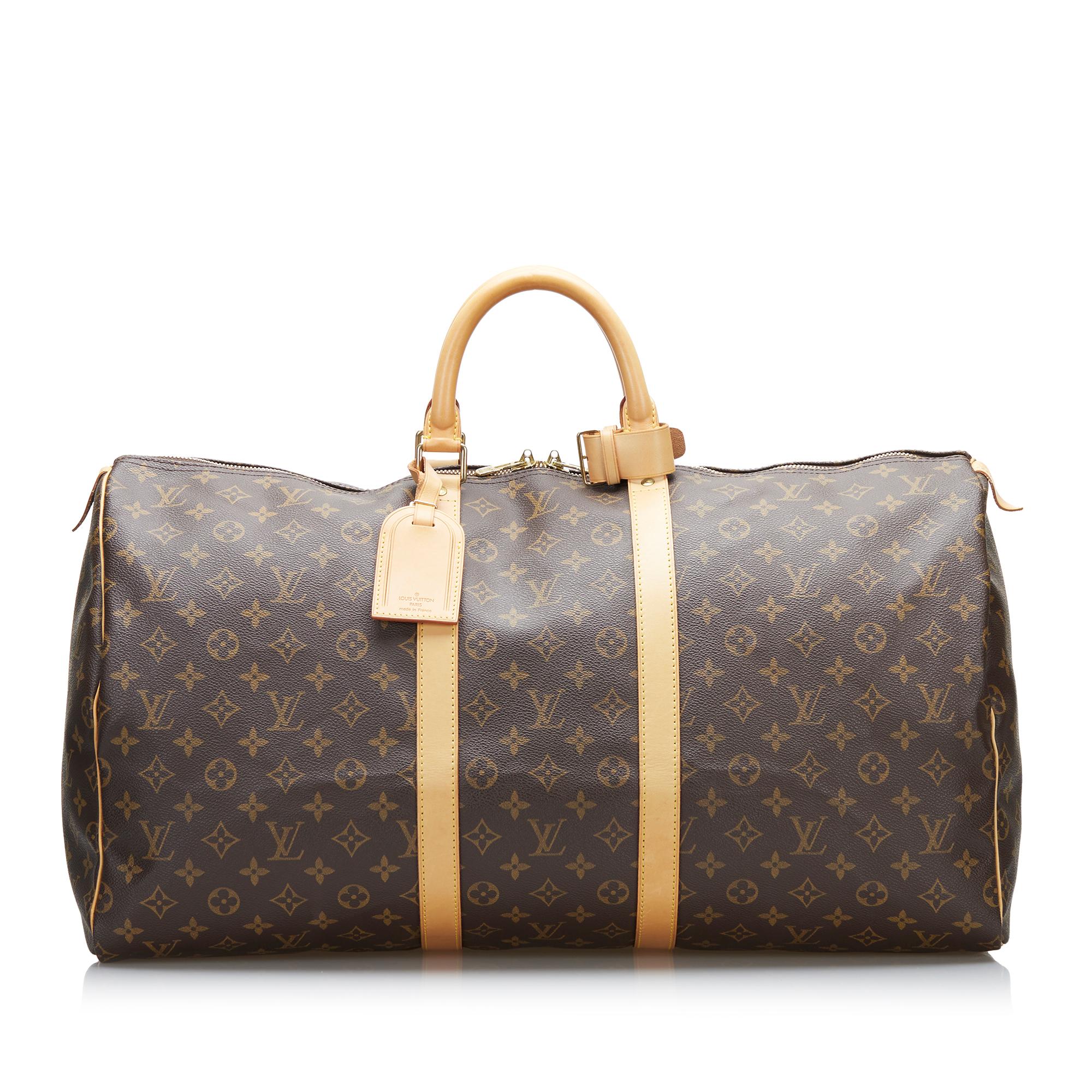 Louis Vuitton Monogram Keepall 55 (SHG-35255)