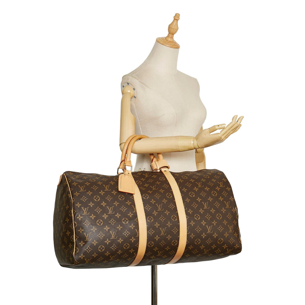 Louis Vuitton Monogram Keepall 55 (SHG-35255)