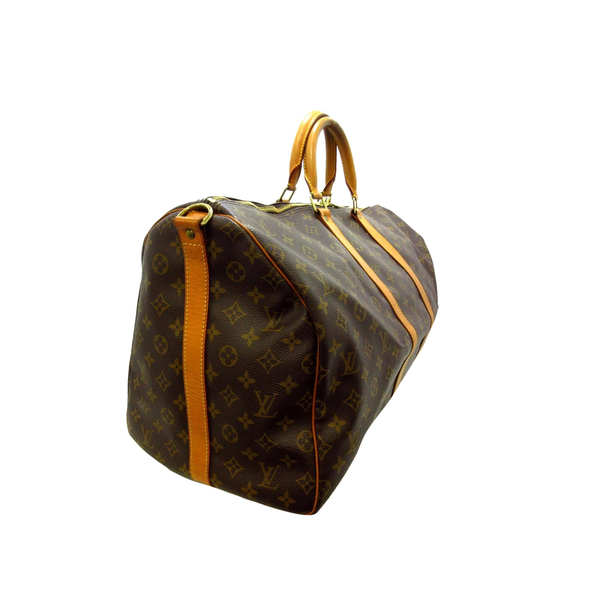 Louis Vuitton Monogram Keepall 55 (SHG-36472)