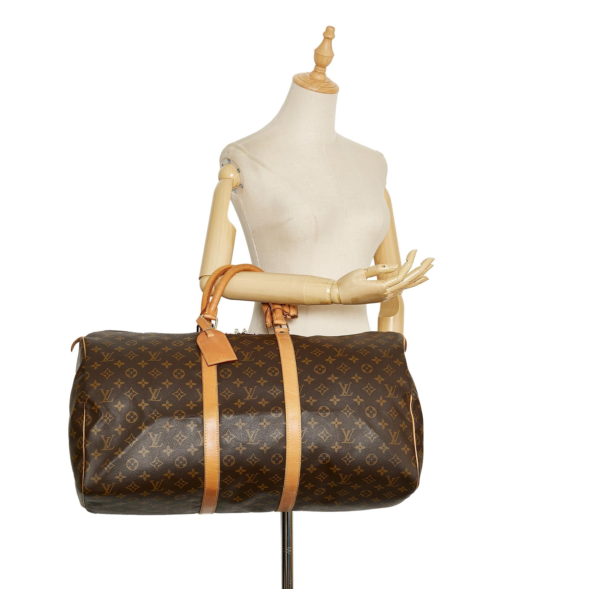 Louis Vuitton Monogram Keepall 55 (SHG-36731)