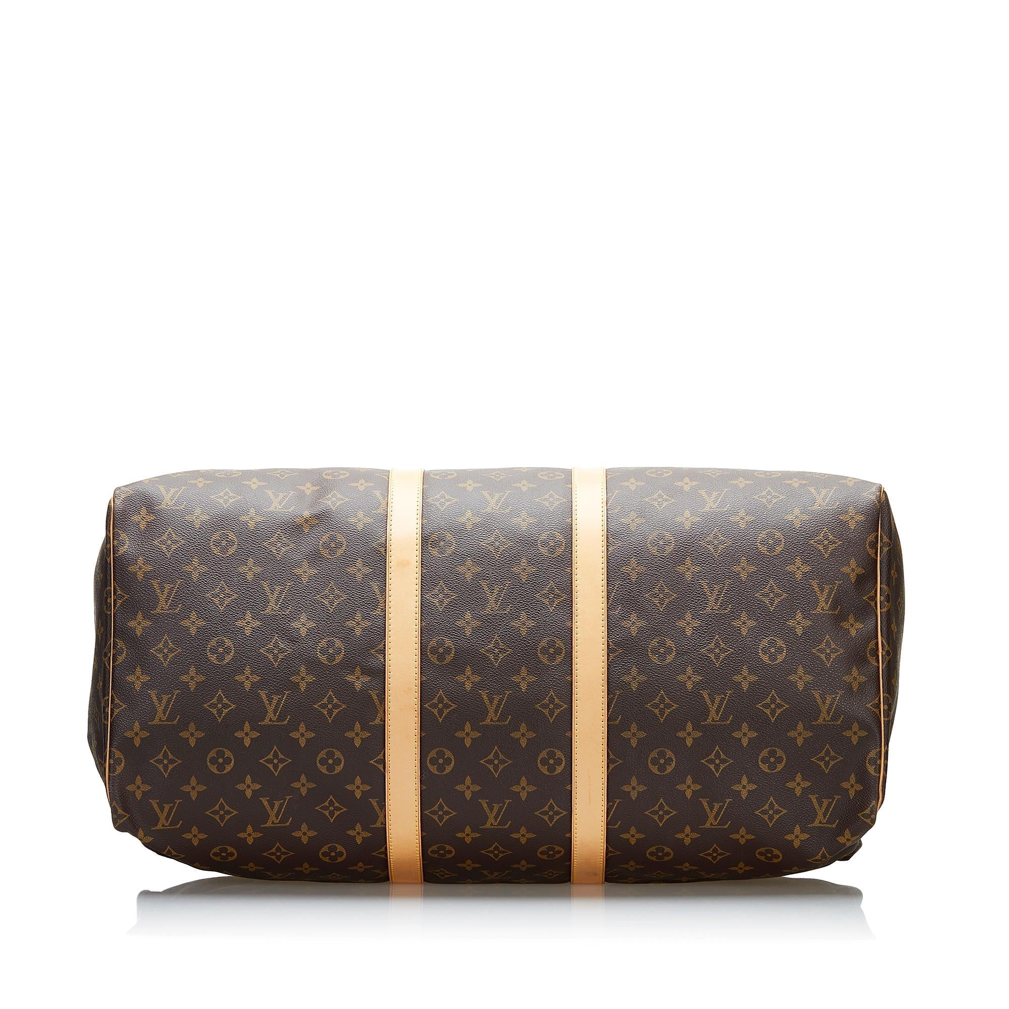 Louis Vuitton Monogram Keepall 55 (SHG-36759)