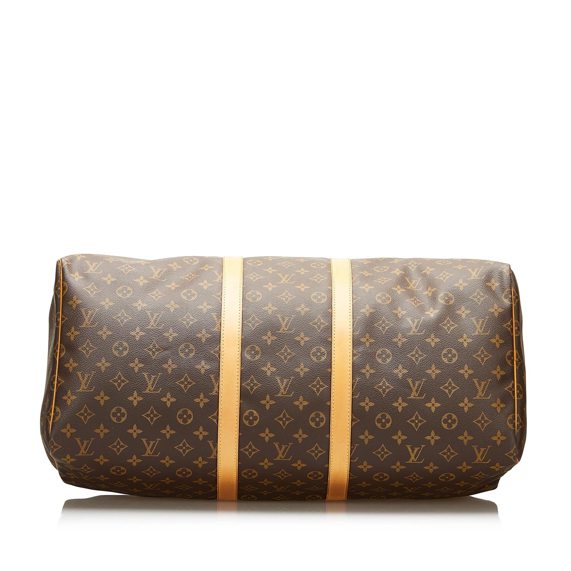 Louis Vuitton Monogram Keepall 55 (SHG-37080)