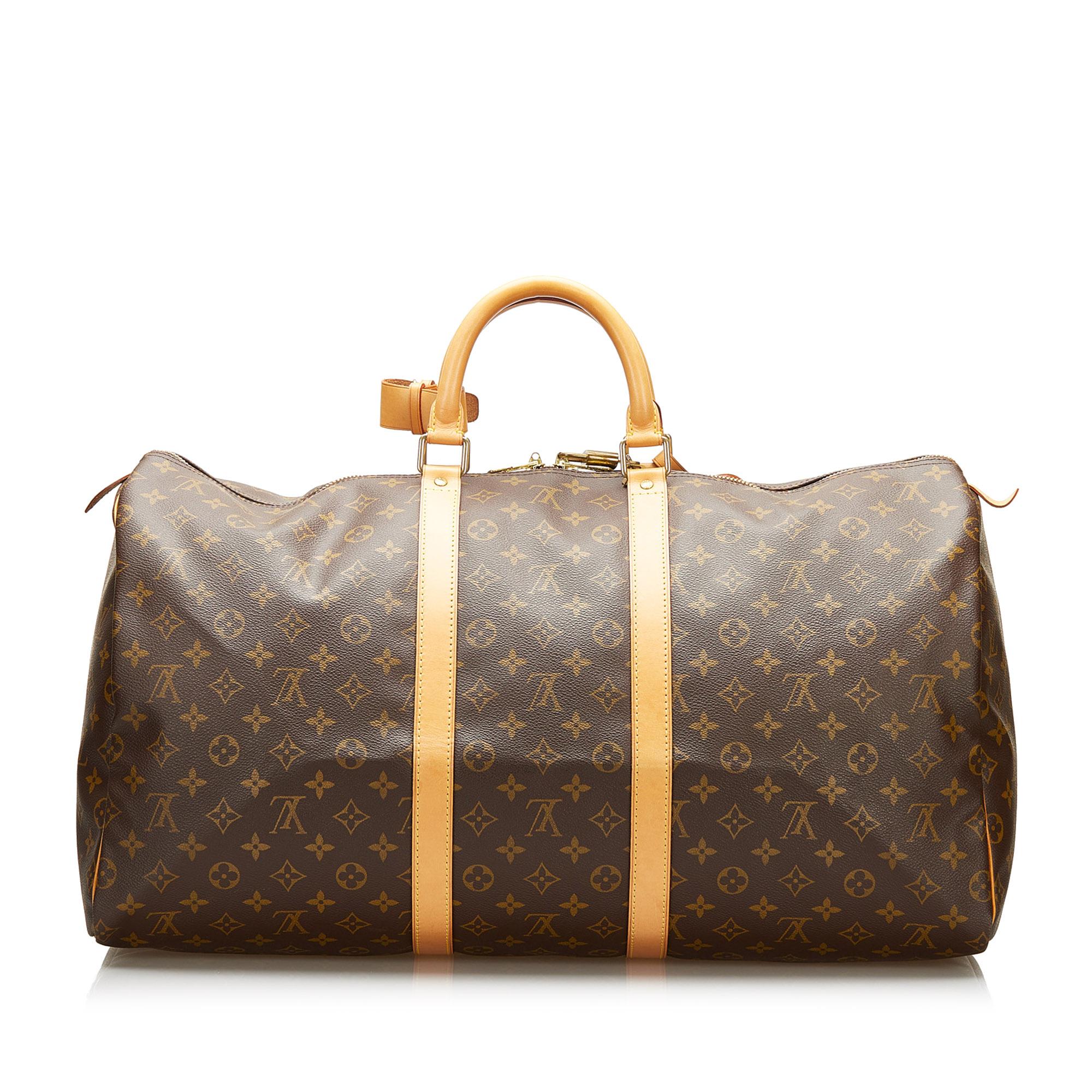 Louis Vuitton Monogram Keepall 55 (SHG-37081)
