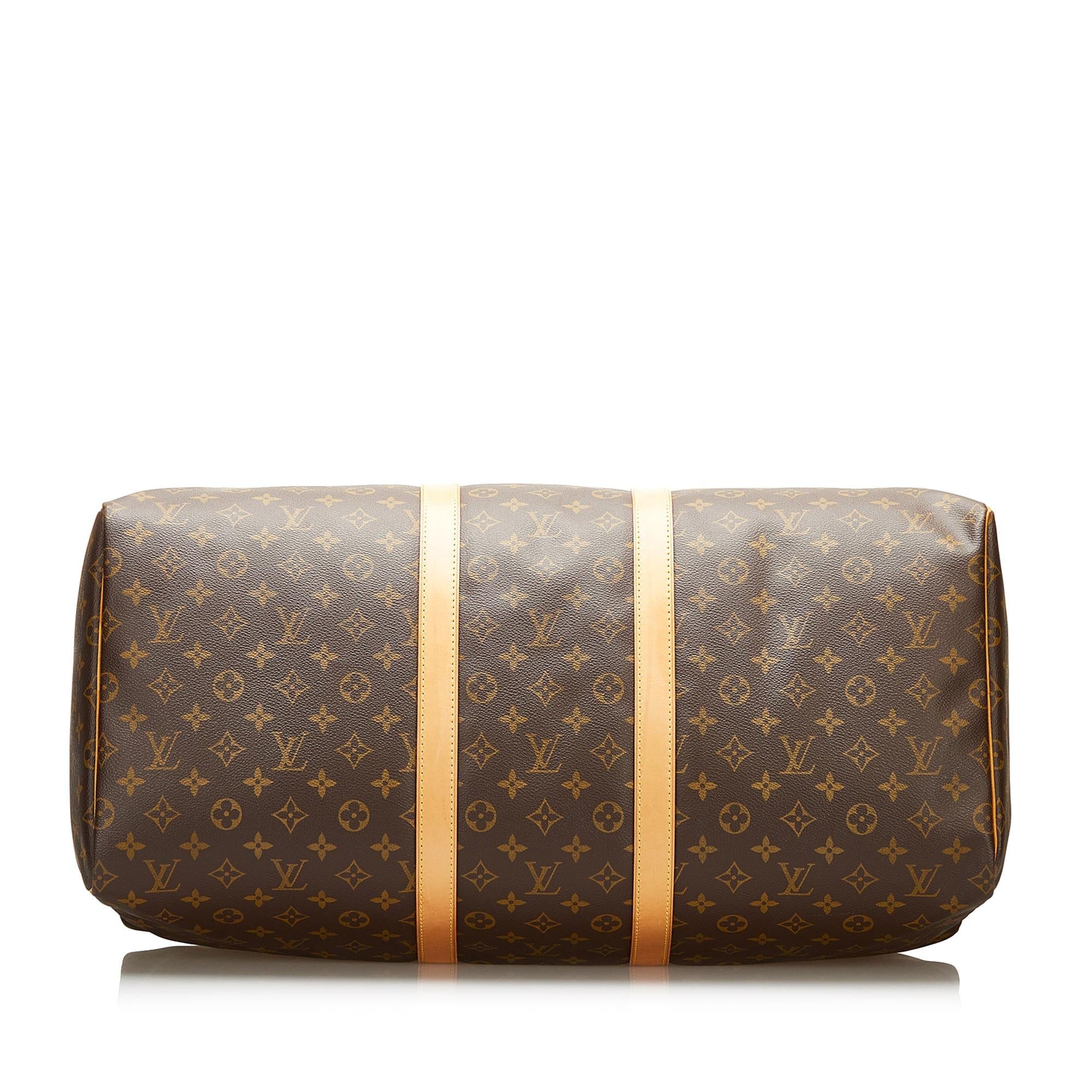 Louis Vuitton Monogram Keepall 55 (SHG-37081)