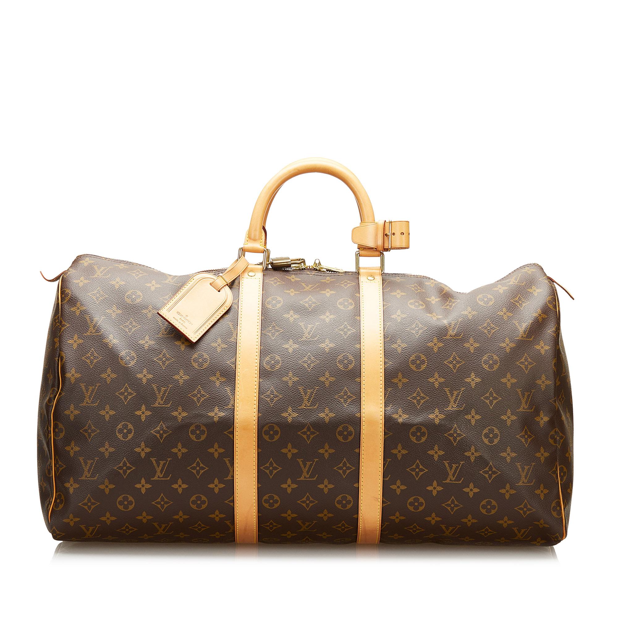 Louis Vuitton Monogram Keepall 55 (SHG-37081)