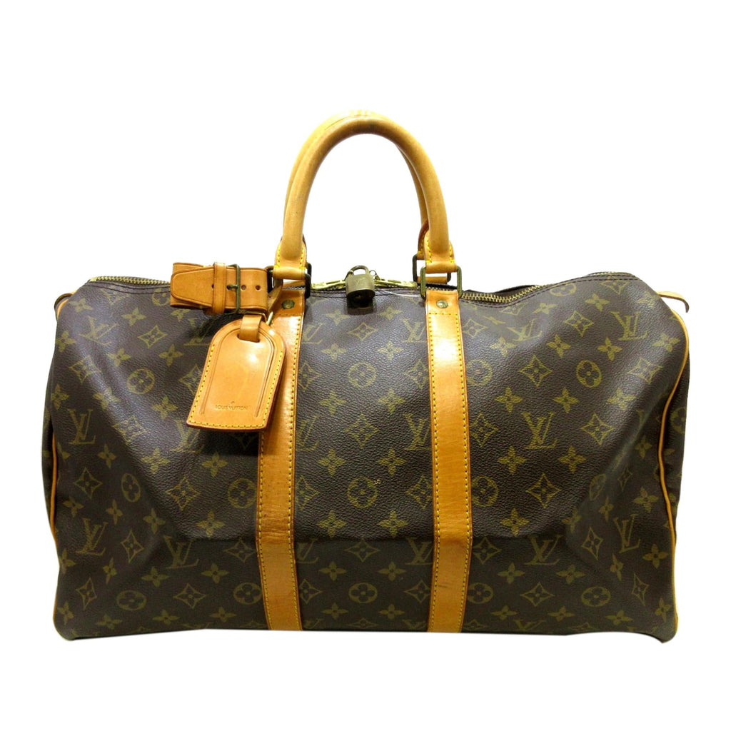 Louis Vuitton Monogram Keepall 55 (SHG-37137)