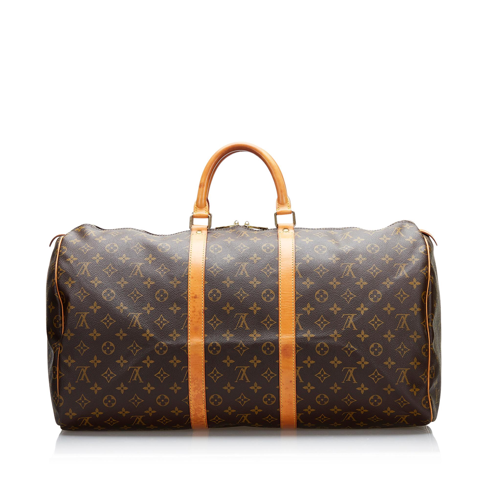 Louis Vuitton Monogram Keepall 55 (SHG-37159)