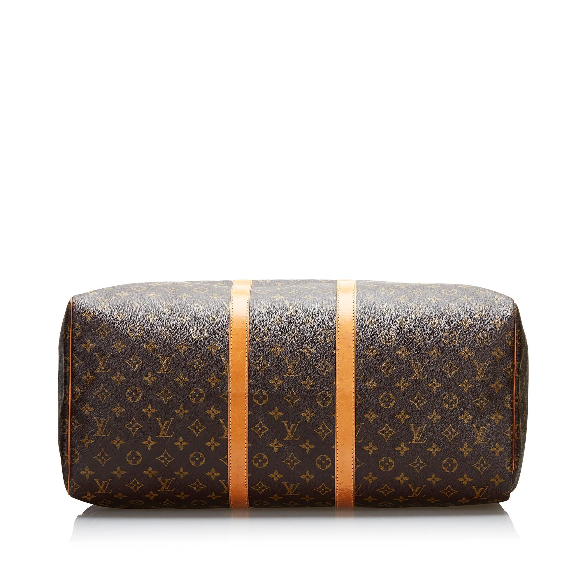 Louis Vuitton Monogram Keepall 55 (SHG-37159)
