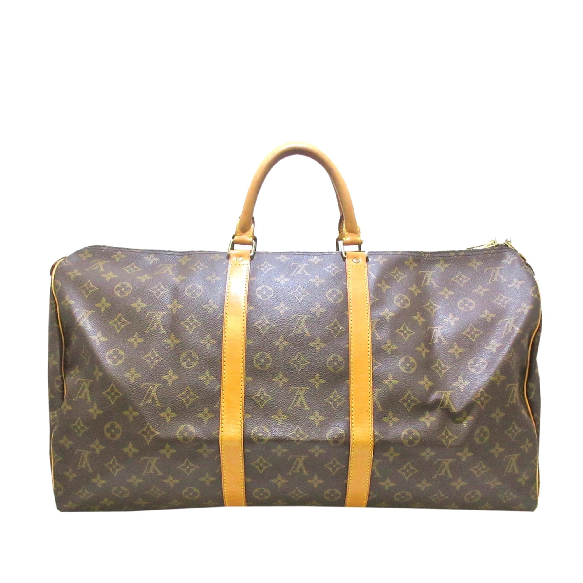 Louis Vuitton Monogram Keepall 55 (SHG-37180)