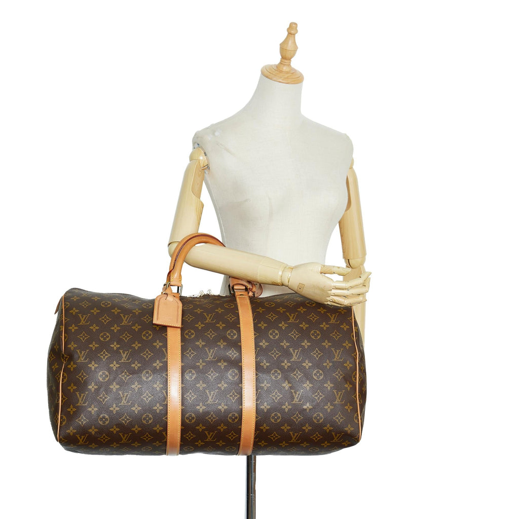 Louis Vuitton Monogram Keepall 55 (SHG-DcjLKU)