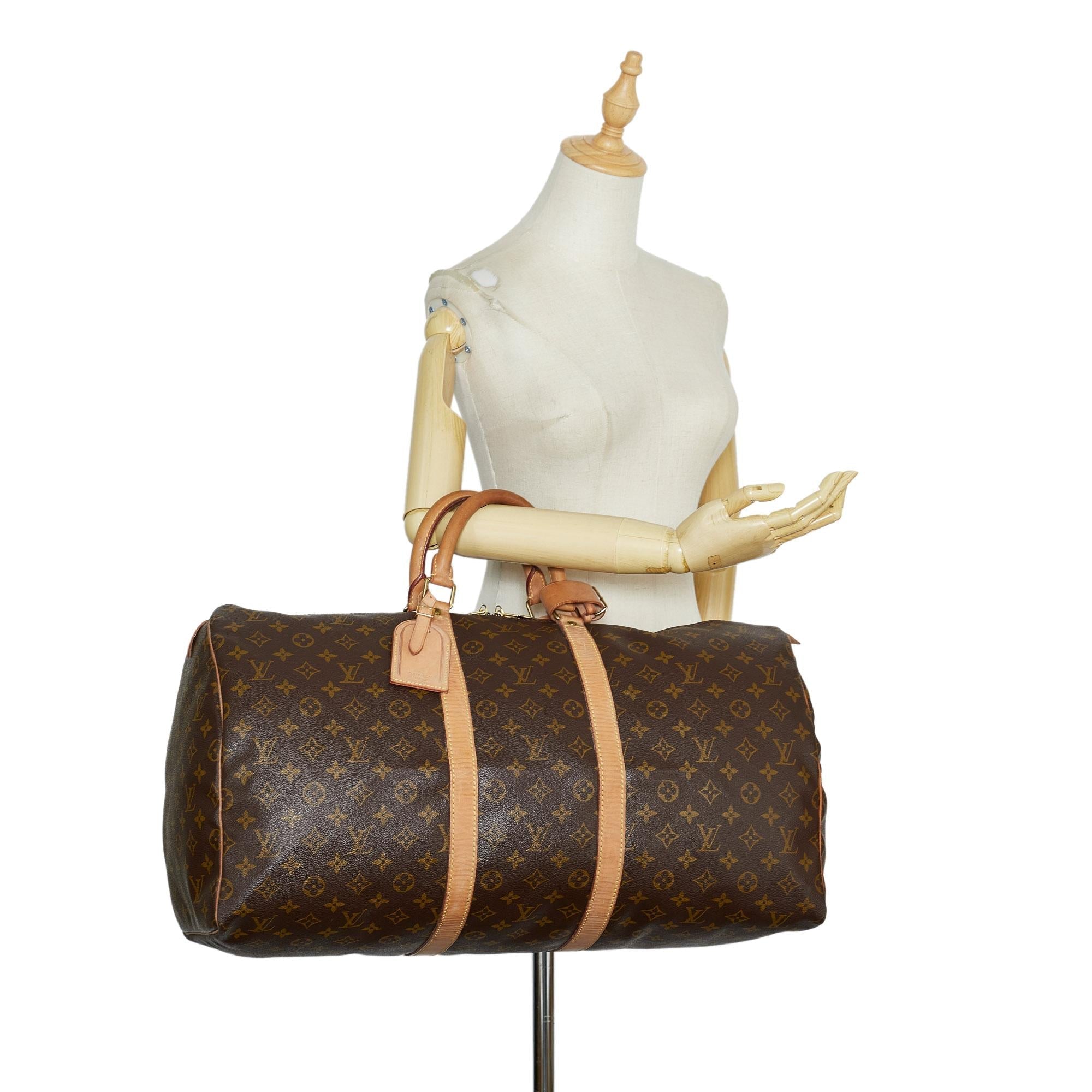 Louis Vuitton Monogram Keepall 55 (SHG-dHesyU)