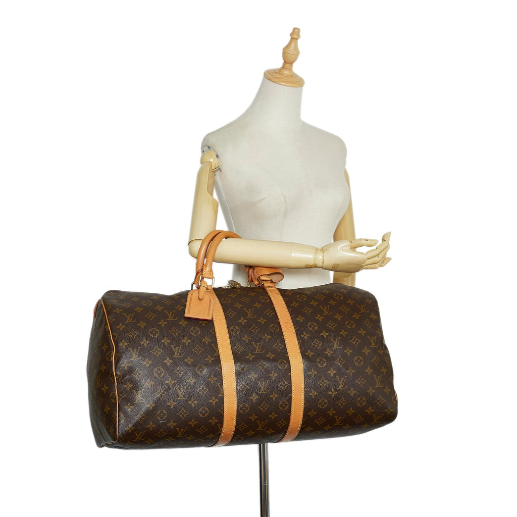 Louis Vuitton Monogram Keepall 55 (SHG-vztW5C)