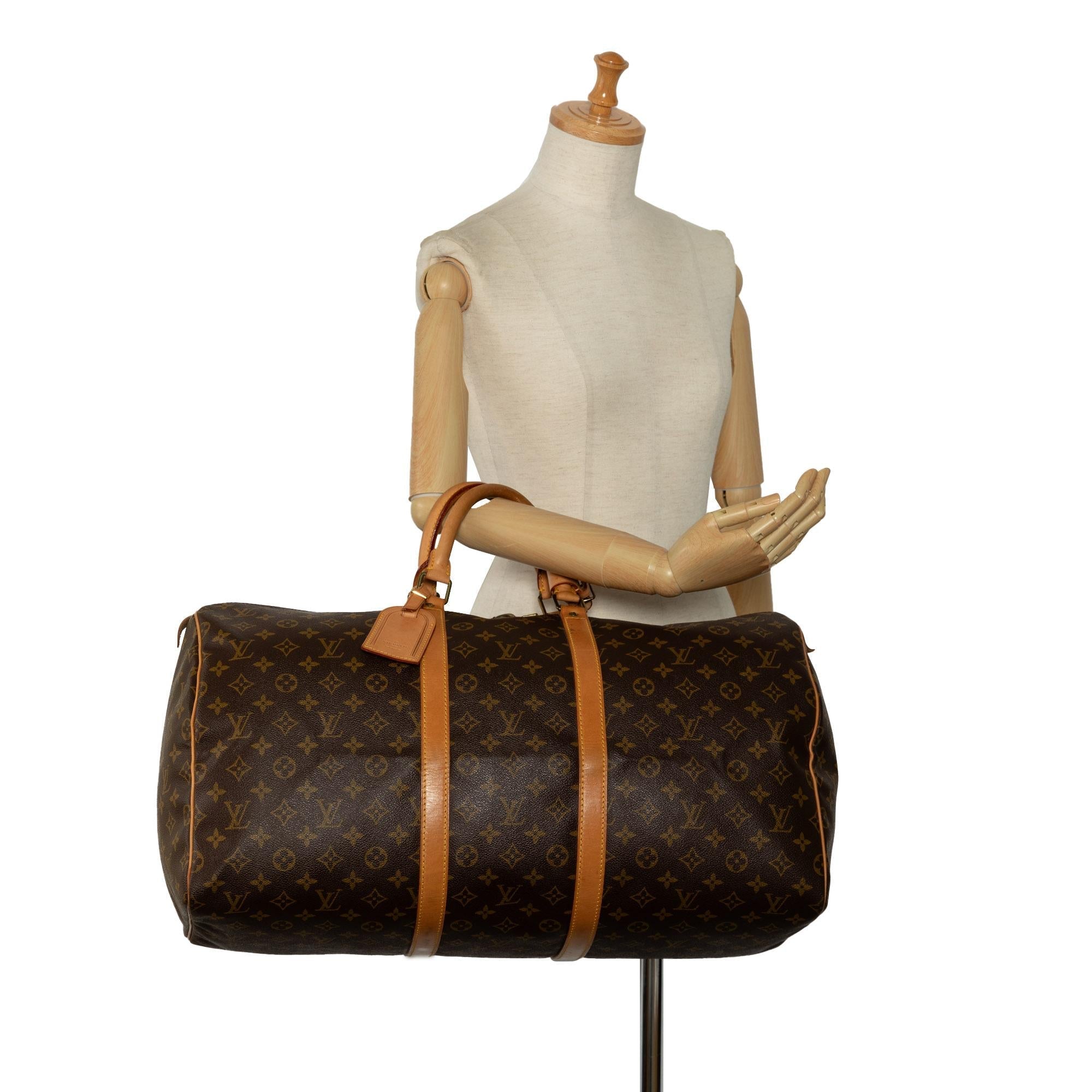 Louis Vuitton Monogram Keepall 55 (SHG-vYWai4)