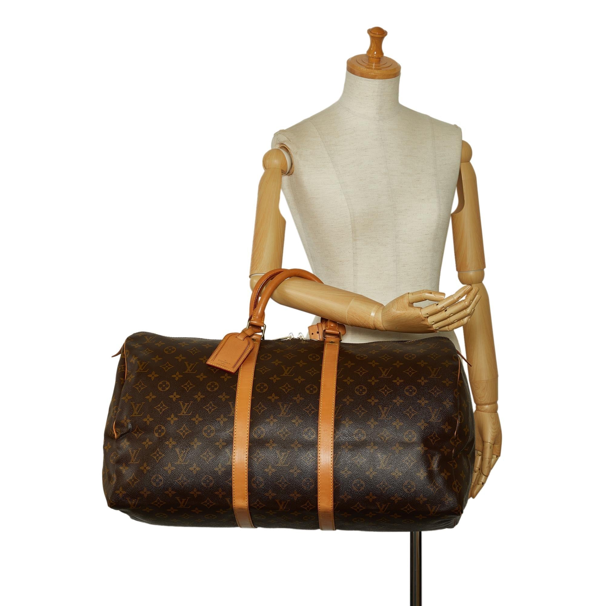 Louis Vuitton Monogram Keepall 55 (SHG-eDyegc)