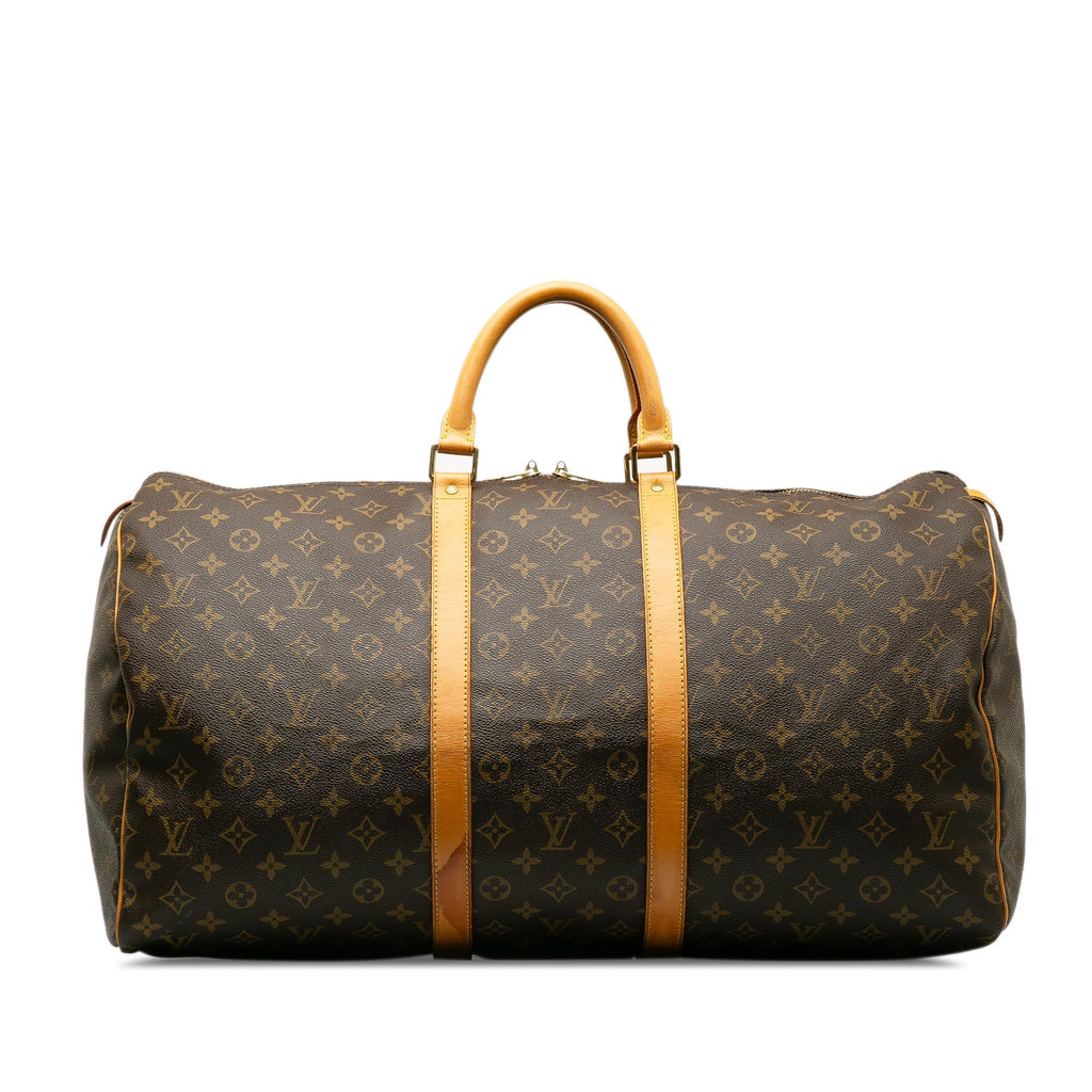 Louis Vuitton Monogram Keepall 55 (SHG-K4pbr4)