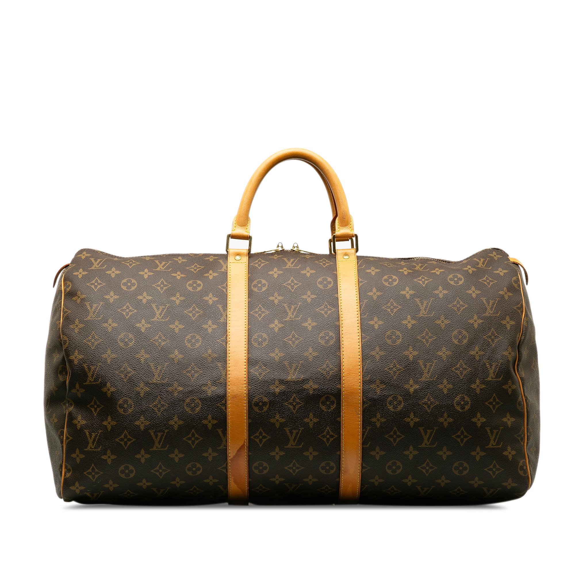 Louis Vuitton Monogram Keepall 55 (SHG-K4pbr4)