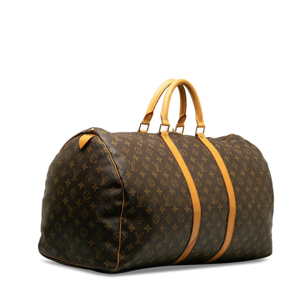 Louis Vuitton Monogram Keepall 55 (SHG-K4pbr4)
