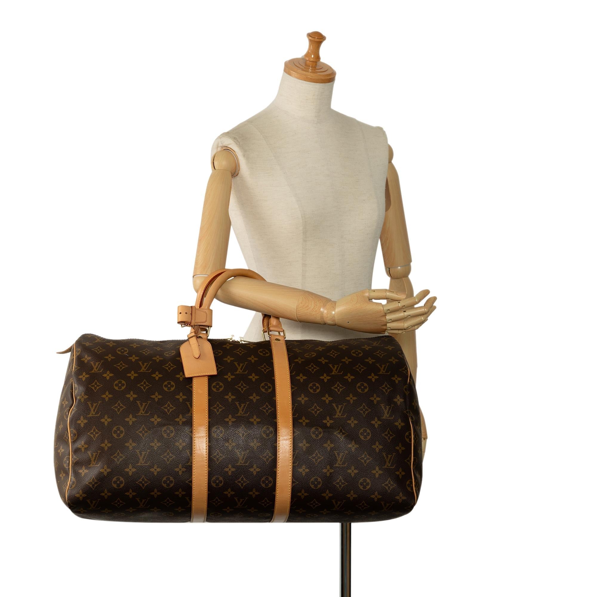 Louis Vuitton Monogram Keepall 55 (SHG-RYIWH1)