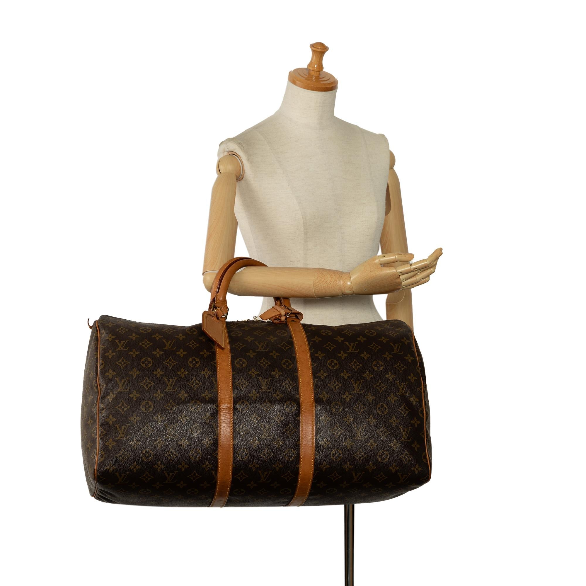 Louis Vuitton Monogram Keepall 55 (SHG-4tNbuF)